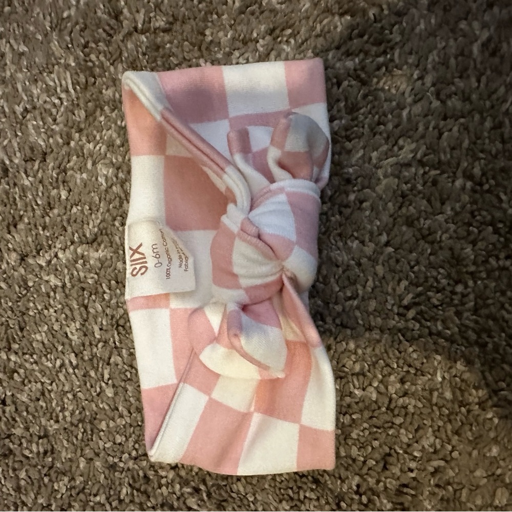 Pink & White Checker Ruffle Baby One-Piece - Picture 4 of 5